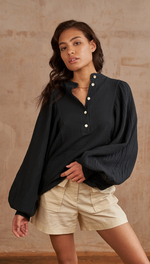 MIRANDA SHIRT - BLACK
