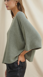 ANA KNITTED TOP - SOFT KHAKI
