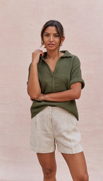 MARIANA SHIRT - DEEP KHAKI