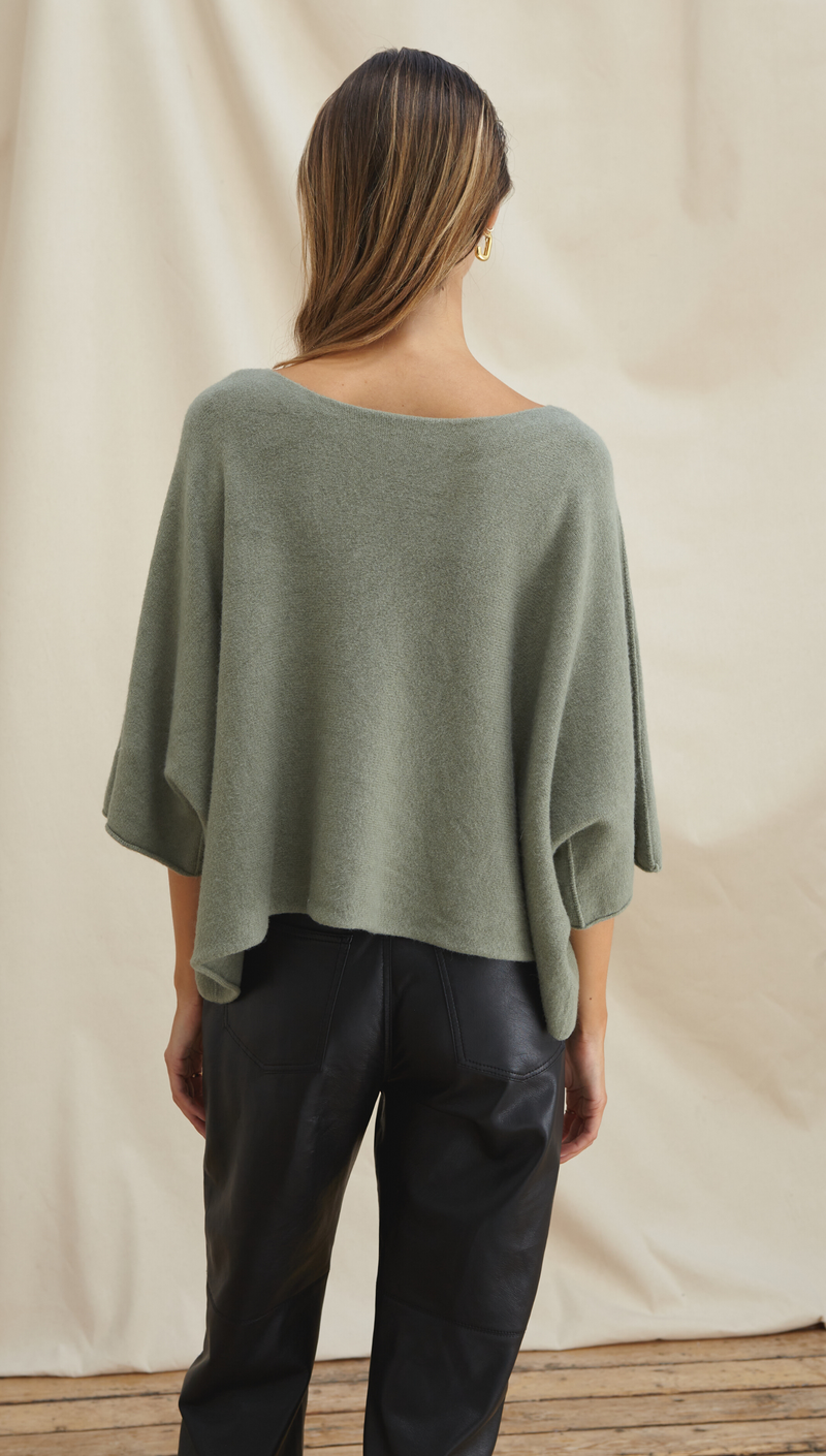 ANA KNITTED TOP - SOFT KHAKI