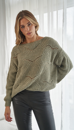 FREYA SWEATER - KHAKI