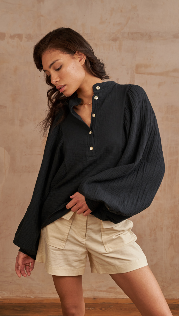 MIRANDA SHIRT - BLACK