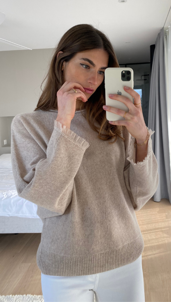 Cherish Cashmere Sweater - Oatmeal
