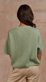 ESSIE KNIT TEE - SOFT MINT