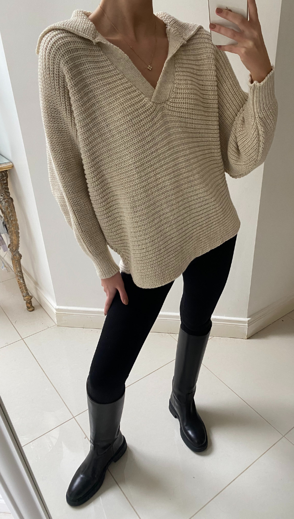 WILLOW SWEATER - SAND