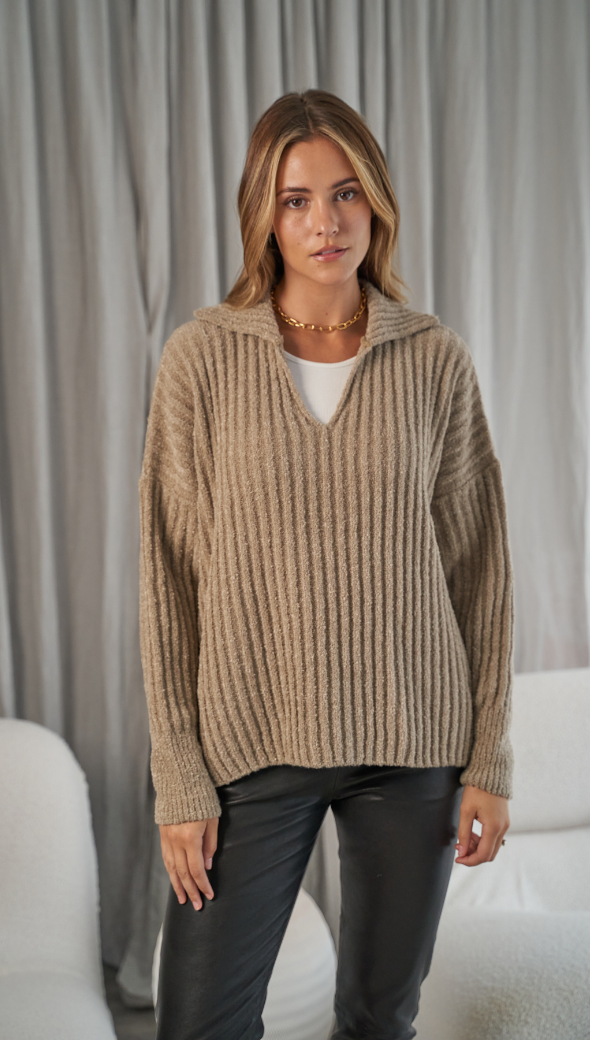 Mila Sweater - Taupe