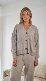MAYENNE CARDIGAN - GREY MELANGE