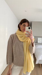 CASHMERE TRAVEL WRAP - DAFFODIL