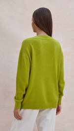 IVY SWEATER - DARK LIME