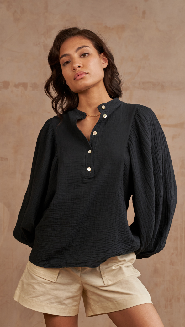 MIRANDA SHIRT - BLACK
