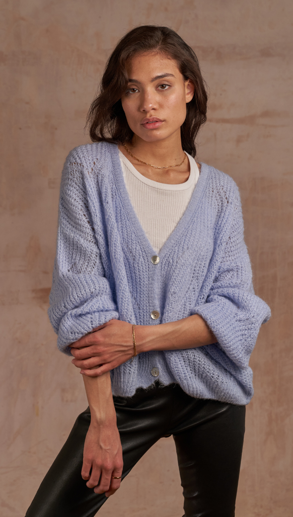 MILEY CARDIGAN - SKY BLUE