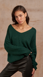 HAILEY SWEATER - EMERALD GREEN