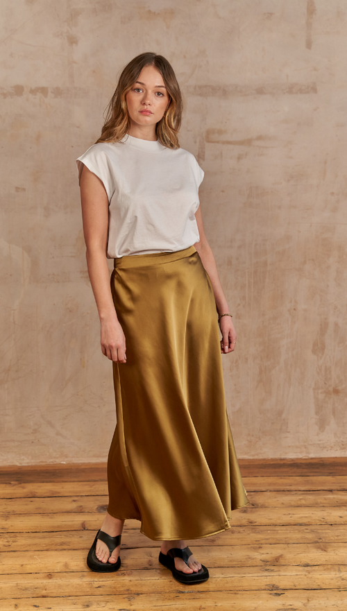 LUISA SKIRT - DEEP GOLD