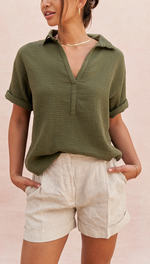MARIANA SHIRT - DEEP KHAKI