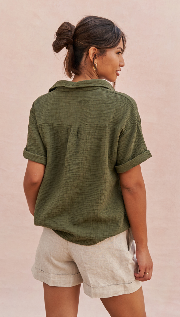 MARIANA SHIRT - DEEP KHAKI