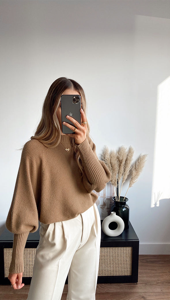 SIENA SWEATER - BROWN