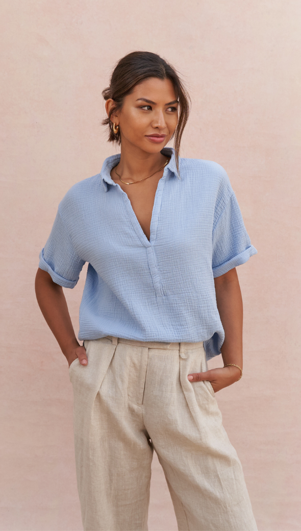 Mariana Shirt - Periwinkle