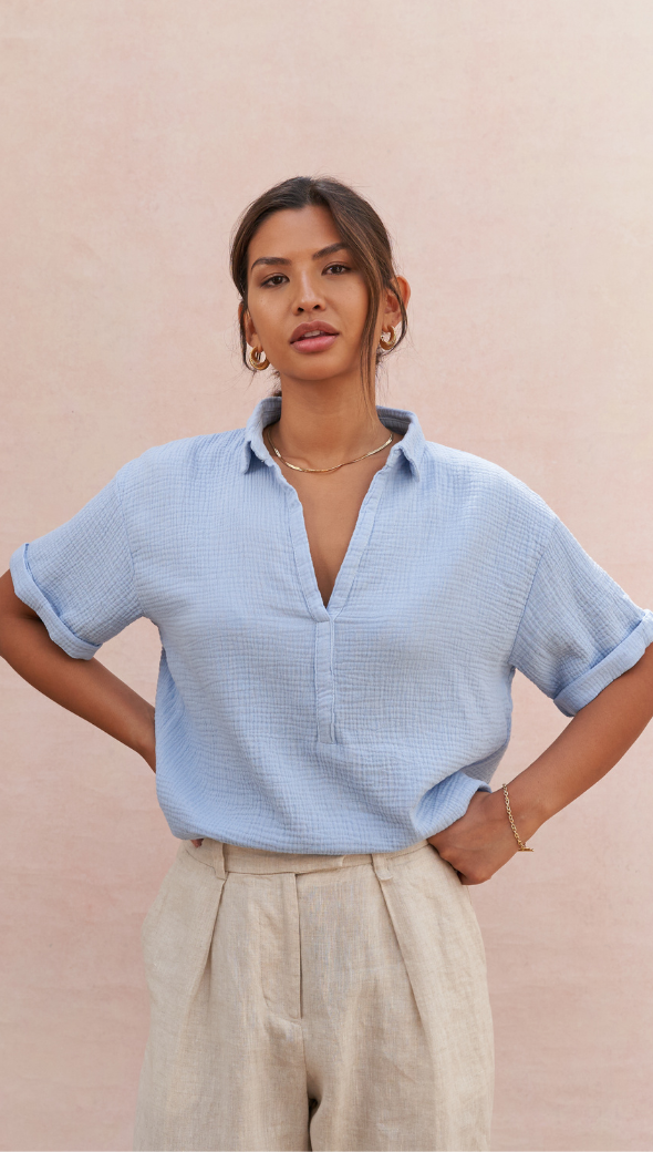 Mariana Shirt - Periwinkle