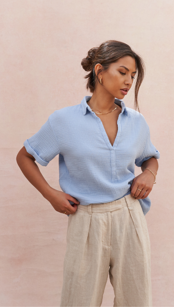 Mariana Shirt - Periwinkle