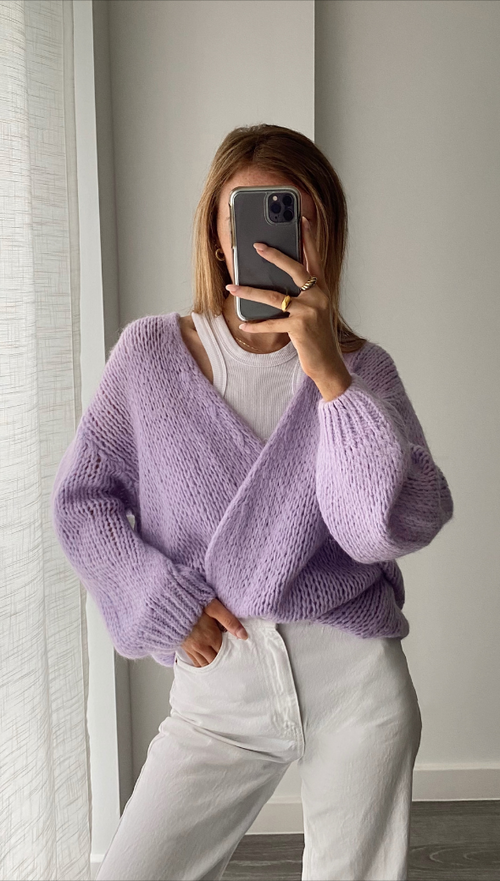 NATALIE CARDIGAN - LAVENDER
