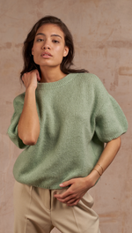 ESSIE KNIT TEE - SOFT MINT