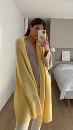 CASHMERE TRAVEL WRAP - DAFFODIL