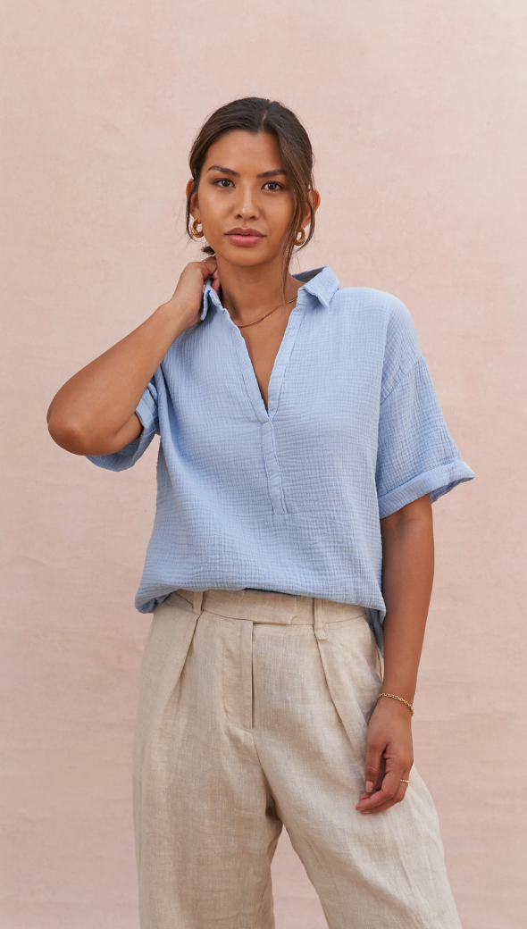 Mariana Shirt - Periwinkle