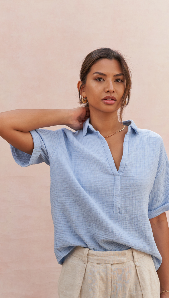 Mariana Shirt - Periwinkle