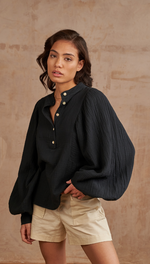 MIRANDA SHIRT - BLACK