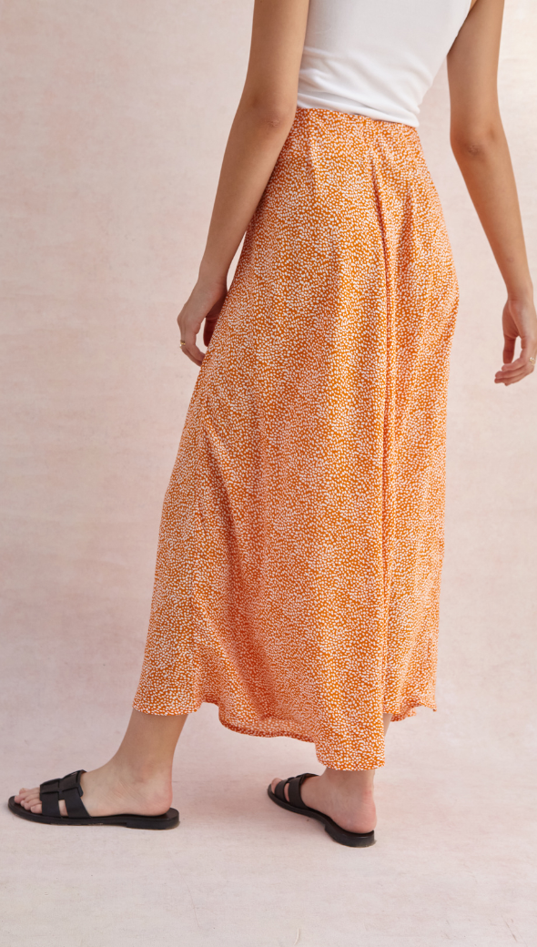 AURA SKIRT - AUBURN PRINT