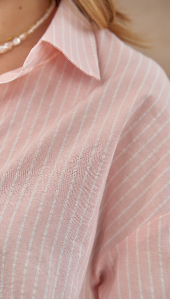 Taylor Shirt - Pink Stripe