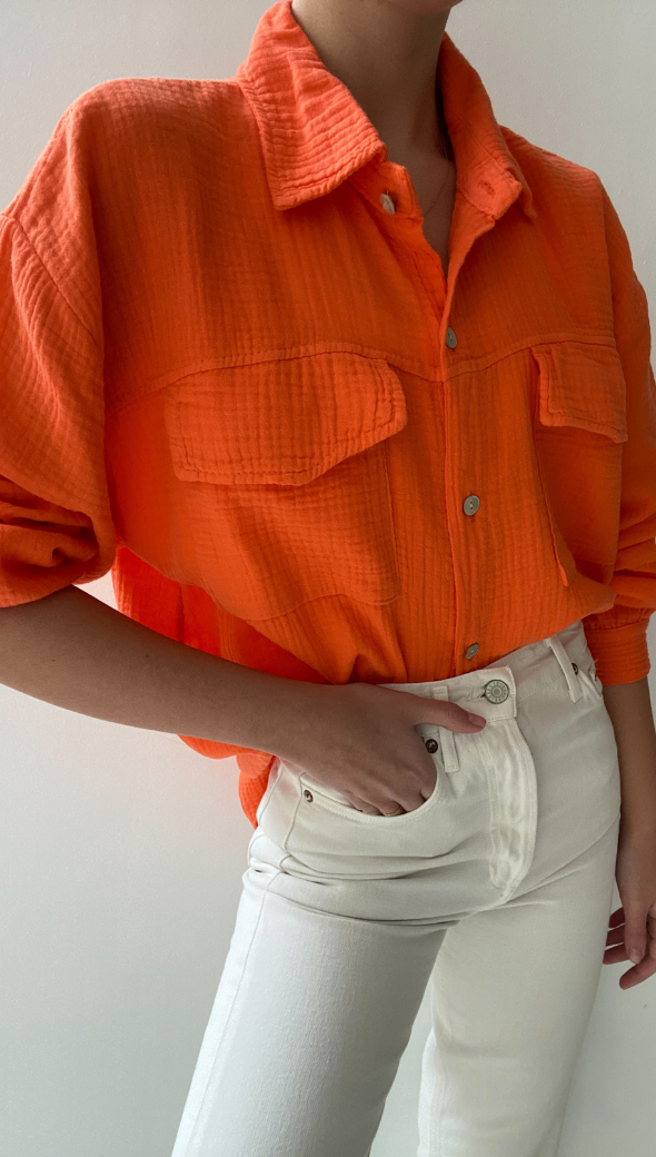 ANTONETA SHIRT - TANGERINE