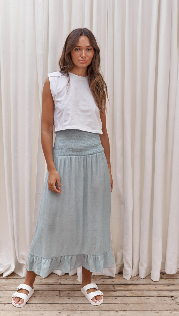 Lena Skirt - Dawn Blue