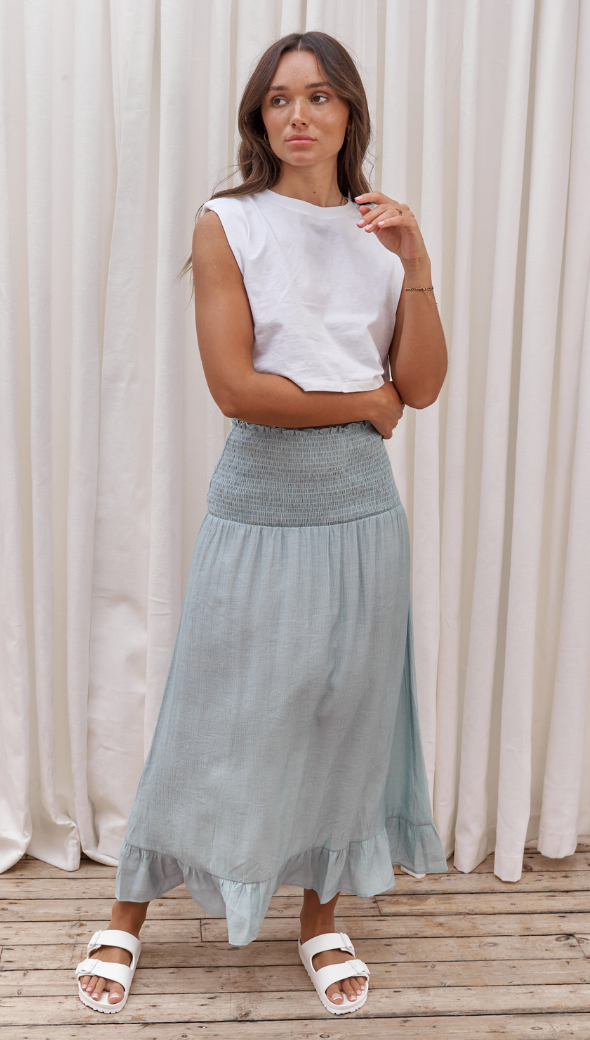 Lena Skirt - Dawn Blue
