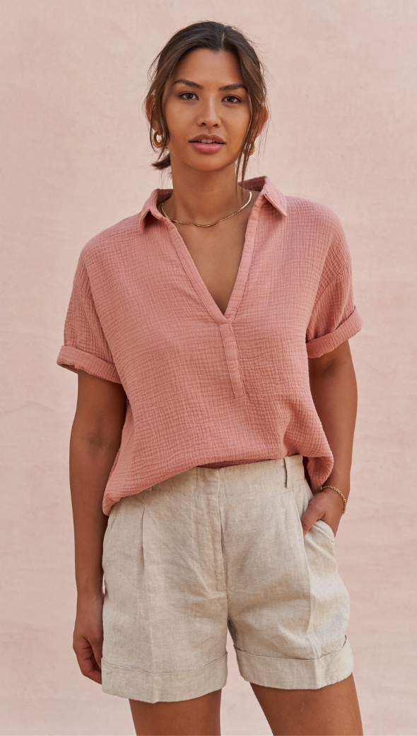 Mariana Shirt- Apricot