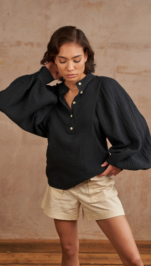 MIRANDA SHIRT - BLACK