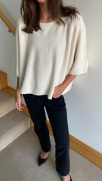 ANA KNITTED TOP - PUTTY