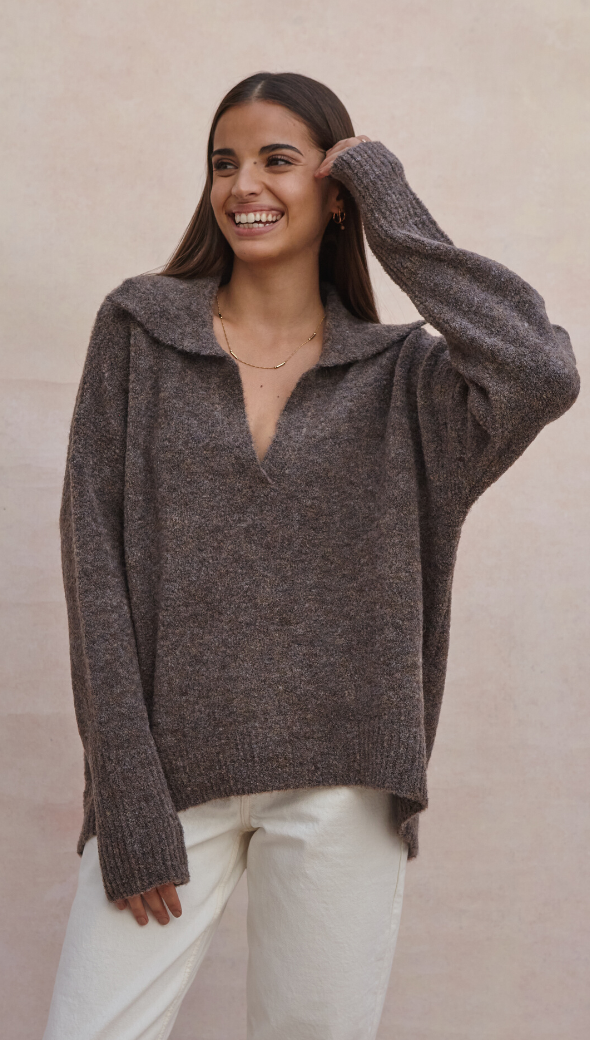 VERONIKA SWEATER - TAUPE