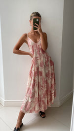FRENCH TOILE DRESS - PINK PRINT