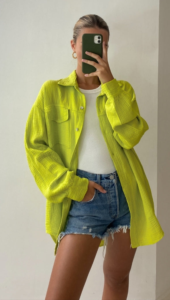 ANTONETA SHIRT - LIME