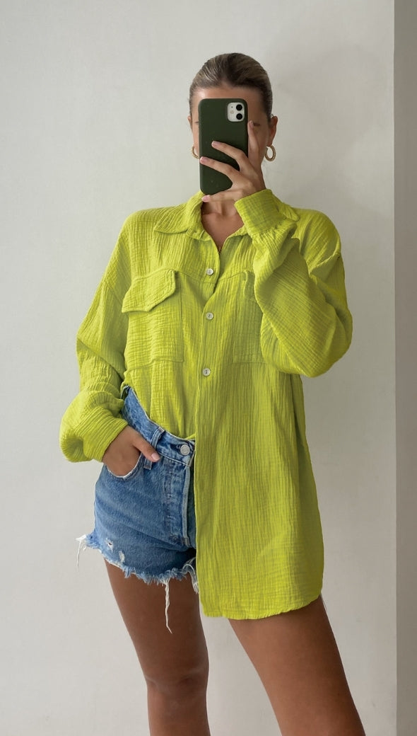 ANTONETA SHIRT - LIME