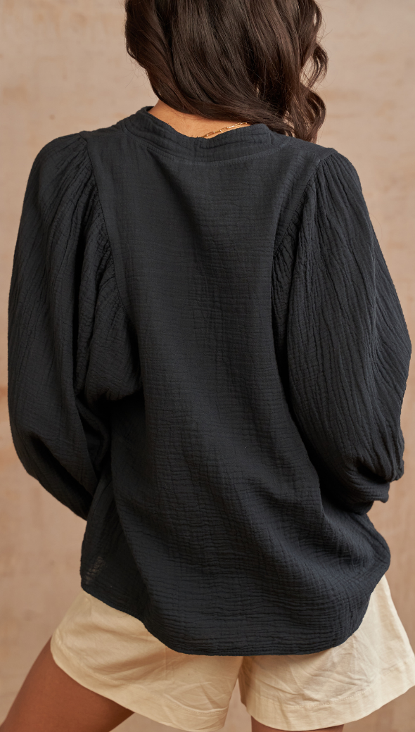 MIRANDA SHIRT - BLACK