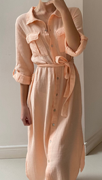 CASSIS SHIRT DRESS - SOFT PEACH