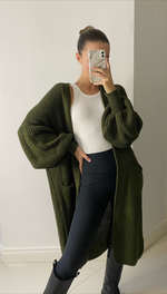 SELMA BELL SLEEVE CARDIGAN - KHAKI