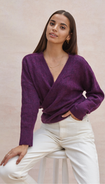 VALERIE CARDIGAN - FUCHSIA PURPLE