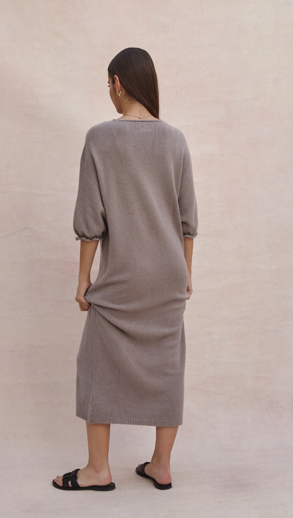 Marlie Knit Dress - Smoke