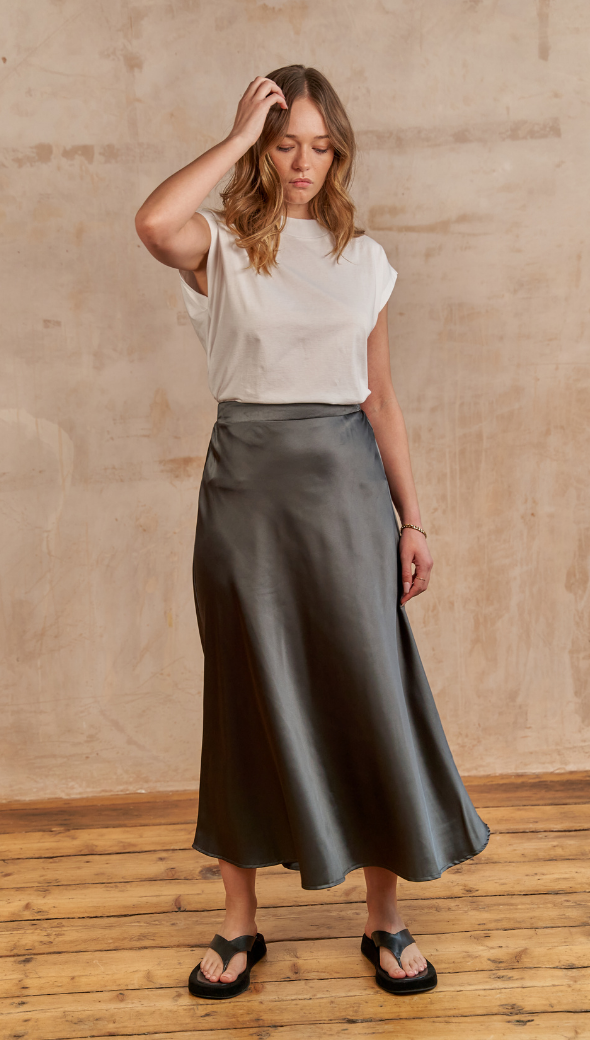 Luisa Skirt - Gunmetal