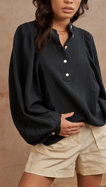 MIRANDA SHIRT - BLACK