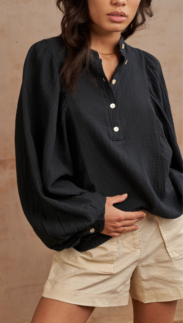 MIRANDA SHIRT - BLACK