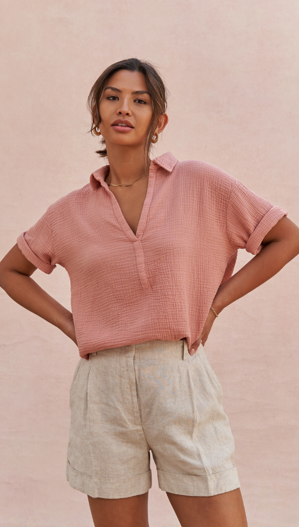 Mariana Shirt- Apricot